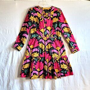 J. Crew Tiered Dress in Ratti Grandi Flori Print